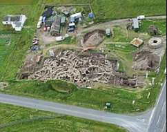 The old Scatness was discovered at the time of construction of the airport in the late 1970s.